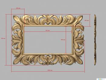 Baguette frame (RMB_0740) 3D model for CNC machine